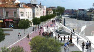 Фотогалерия: Новата пешеходна зона на Варна (визуализация)