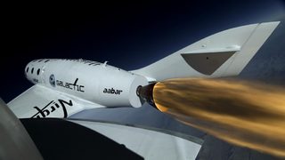 SpaceShipTwo направи успешен опит с ракетен двигател