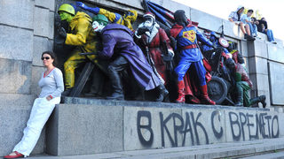 Фотогалерия: Протестът на паметниците