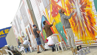 PT Crew от Пловдив спечелиха голямата награда на Sofia Ring Graffiti Fest, ще рисуват графити в паркинга на София Ринг <span class="highlight">Мол</span>