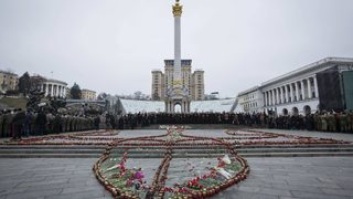 Фотогалерия: Една година след събитията на Майдана