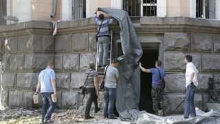 Взрив избухна до сграда на Службата за сигурност на Украйна в Одеса