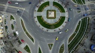 Площад "Руски паметник" от небето