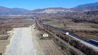Строителство на АМ "Струма", Кресна - Сандански от дрон