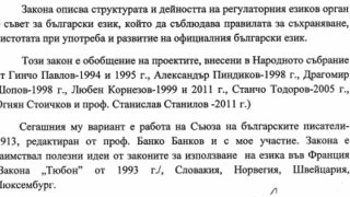 Колко грешки може да има в <span class="highlight">законопроект</span> <span class="highlight">за</span> "чистотата" на българския език