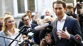 Консерваторите на Себастиан Курц печелят изборите в Австрия, сочат първите резултати