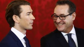 Щрахе, някогашният "млад лъв" на австрийската крайна десница, опитва да изглежда като държавник
