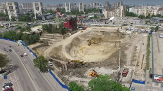 Строителство на комплекс "<span class="highlight">Гранд</span> <span class="highlight">каньон</span>" в кв. "Младост" от дрон