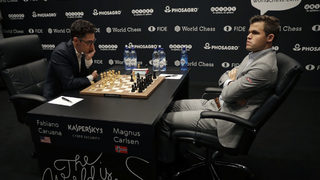 <span class="highlight">Карлсен</span> и Каруана направиха девето поредно реми в мача за шахматната корона