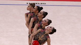 Фотогалерия: Изяществото на българските гимнастички от Световната купа в София