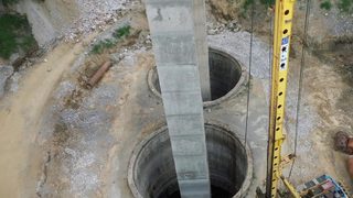 Как се укрепват стълбовете на виадуктите на "Хемус" (видео)