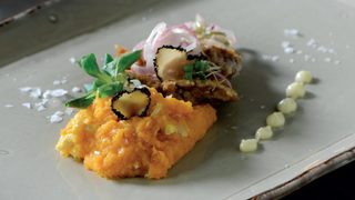 Телешки мозък с домашно айоли и трюфел