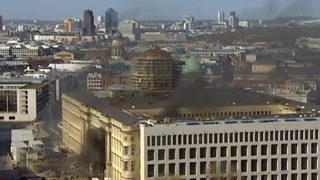 Пожар избухна по време на строежа на културен център в Берлин