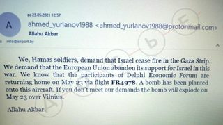 Беларус е получил съобщение за бомбена заплаха едва след отклоняването на самолета