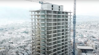 Докъде стигна сграда ''Златен век'', София (видео от дрон)