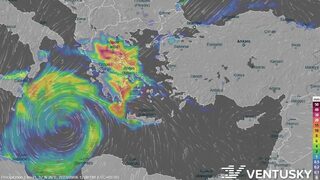 Бурята "Даниел", довела до бедствието, взе жертви и в Гърция