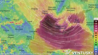 Буря с ураганни пориви връхлетя Крим