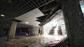 Таванът на подлеза на бул."България" и "Тодор Каблешков" в София може да падне