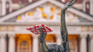 Снимка на деня: Коледа по статуите