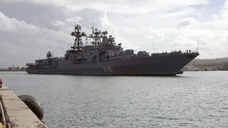 Руска <span class="highlight">фрегата</span> с ракети "Кинжал" навлезе в Средиземно море