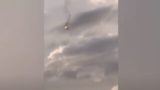 Кадри показват свалянето на руския стратегически бомбардировач ТУ-22М3
