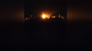 Кадри показват пораженията на летището в Кушьовск, където е унищожен склад с части за авиобомби