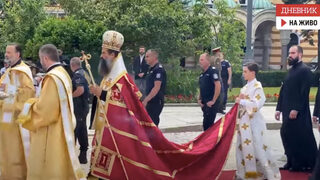 Литийното шествие за интронизацията на новоизбрания български патриарх Даниил