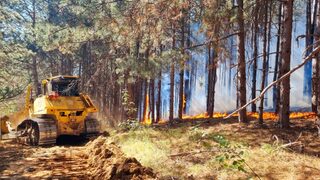 Големият пожар в Свиленградско е тръгнал от косачка на земеделец