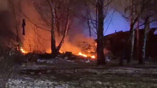 Товарен самолет се разби край Вилнюс, има загинал и ранени