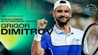 Тенисистите от ATP тура избраха Григор Димитров за Спортсмен №1 на 2024 г.