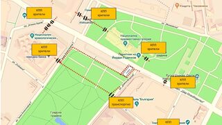 Столичната полиция затваря движението в центъра на София в новогодишната нощ