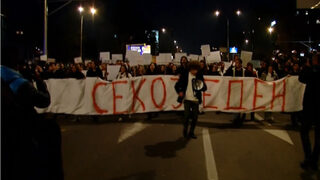 Хиляди протестираха в Скопие, след като студентка бе прегазена на пешеходна пътека