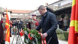Мицкоски нападна България на честване на <span class="highlight">Гоце</span> <span class="highlight">Делчев</span>, но поиска да се даде шанс на разговорите