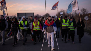Осемнайсетчясов протест изпитва силата на сръбските студенти 4 месеца след трагедията в Нови Сад