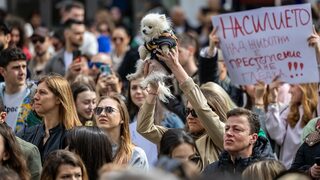Снимка на деня: "Престъпление, а не гледка" - протестите в защита на животните продължават