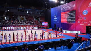 Ансамбълът на България спечели златото на финала с пет ленти на Световната купа в <span class="highlight">София</span>