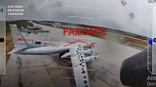 Украйна показа ново и по-подробно видео от ударите по руски бомбардировачи