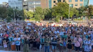 "Не ни е страх": Протестът във Варна в подкрепа на Благомир Коцев (видео)