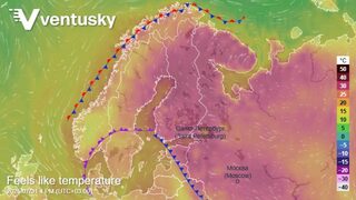 Полярната зона в Скандинавия е седмици наред с температури над 30 градуса