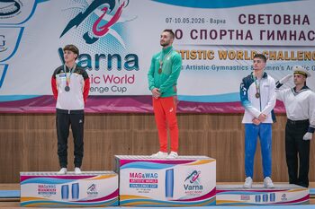 Даниел Трифонов спечели злато на висилка и сребро на прескок на Световната купа във Варна