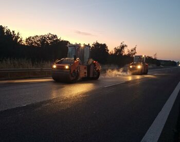 Приключи среднощният ремонт на 13 км от "Тракия" в Пазарджиш