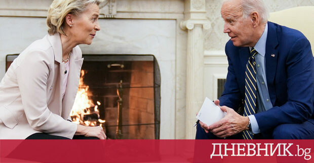Президентът на САЩ Джо Байдън и председателят на Европейската комисия