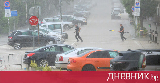 Жълт и оранжев код за краткотрайни и временно интензивни валежи