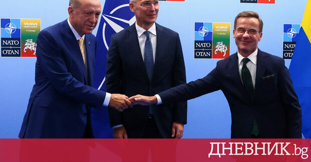 Турският президент Тайип Ердоган се съгласи да внесе в парламента