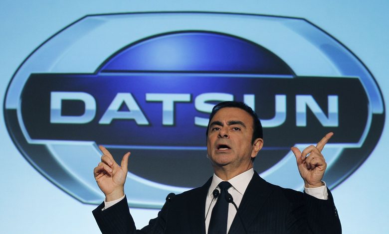 Карлос Гон през март, когато <a href="http://www.dnevnik.bg/biznes/companii/2012/03/20/1791601_nisan_vuzrajda_markata_datsun/" target="_blank">обяви възраждането на "Датсун"</a>