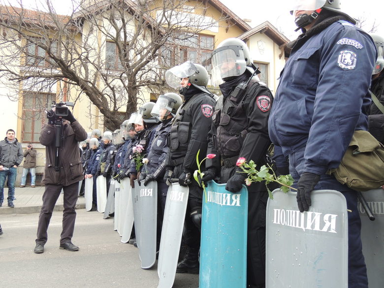 Охраната на протеста във Варна