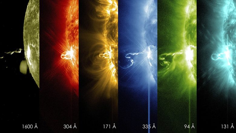 NASA засне видео на огромно слънчево изригване