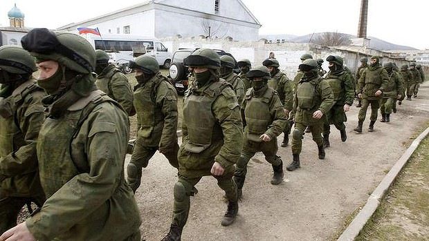 Руски войници в Крим Руски войници в Крим