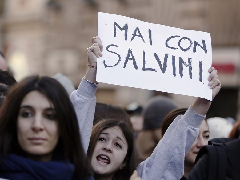 Хиляди се събраха на антиевропейски митинг в Рим