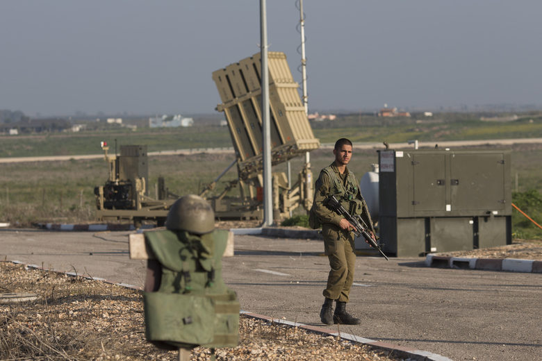 Установка от противоракетната система "Iron Dome" на Израел